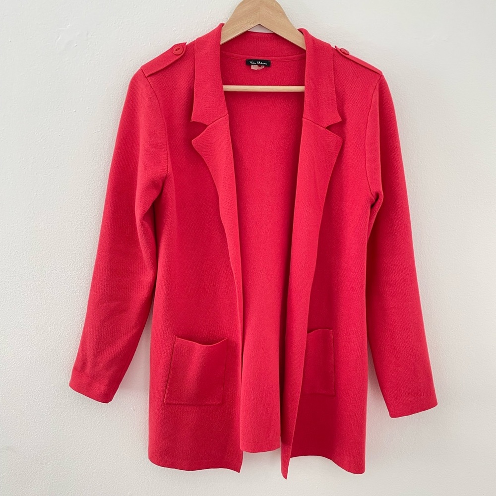 Coral Blazer Sweater